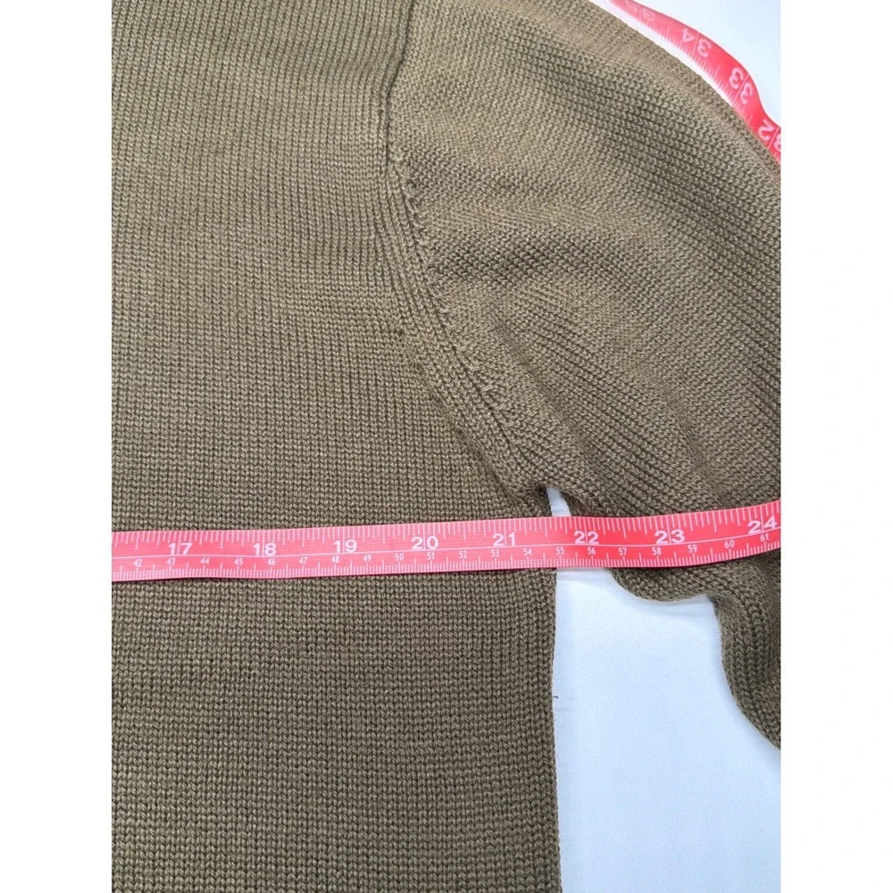 The North Face A5 Series Mens Green Wool‎ Blend Quarter Zip Pullover Sweater